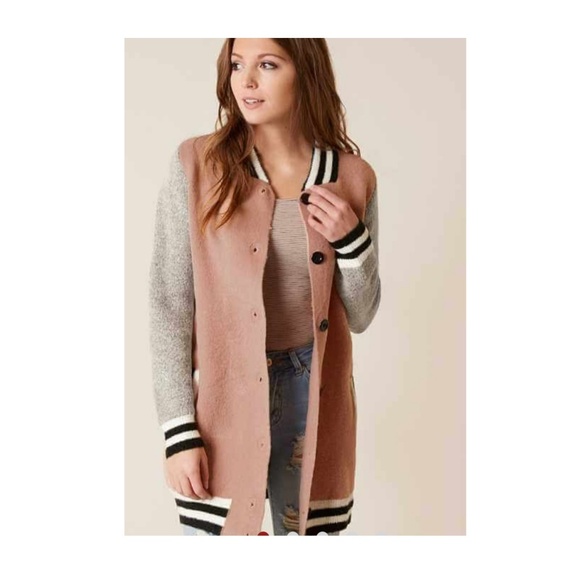 Buckle Jackets & Blazers - NWT HEM & THREAD VARSITY JACKET